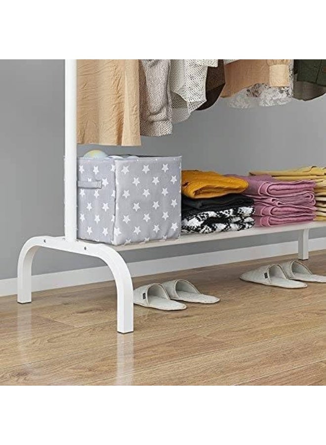 Portal French Style Single Clothes Stand – White Garment Rack Model S-241A – Space Saving Floor Hanger - Image 3